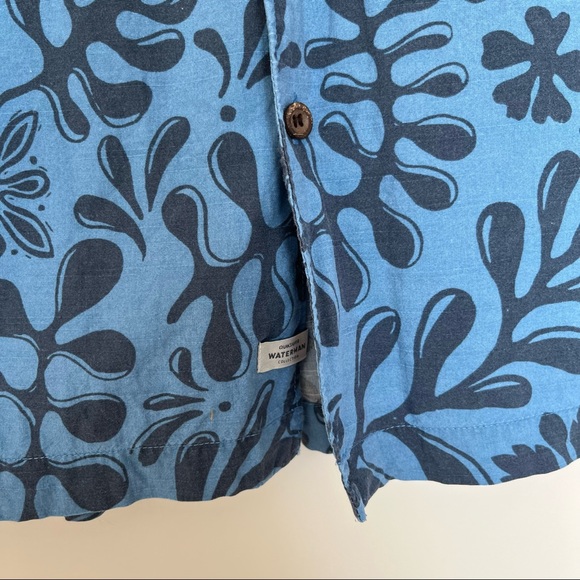 Mens Quiksilver Waterman Button Down Shirt - Picture 4 of 10